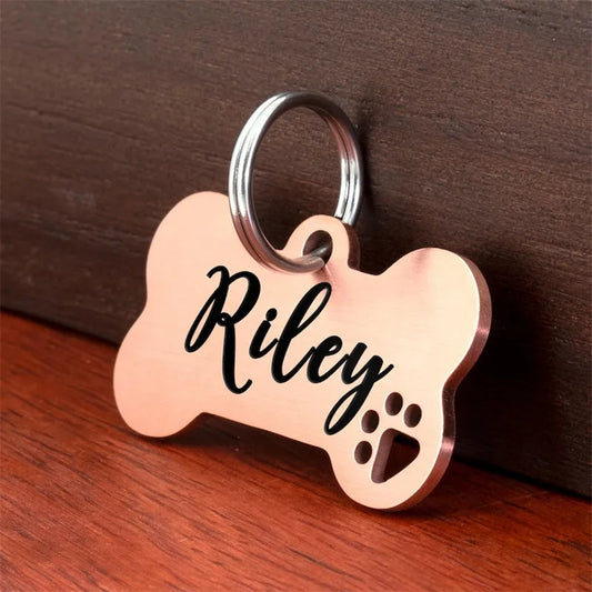 Rose Gold Custom Engraved Tag